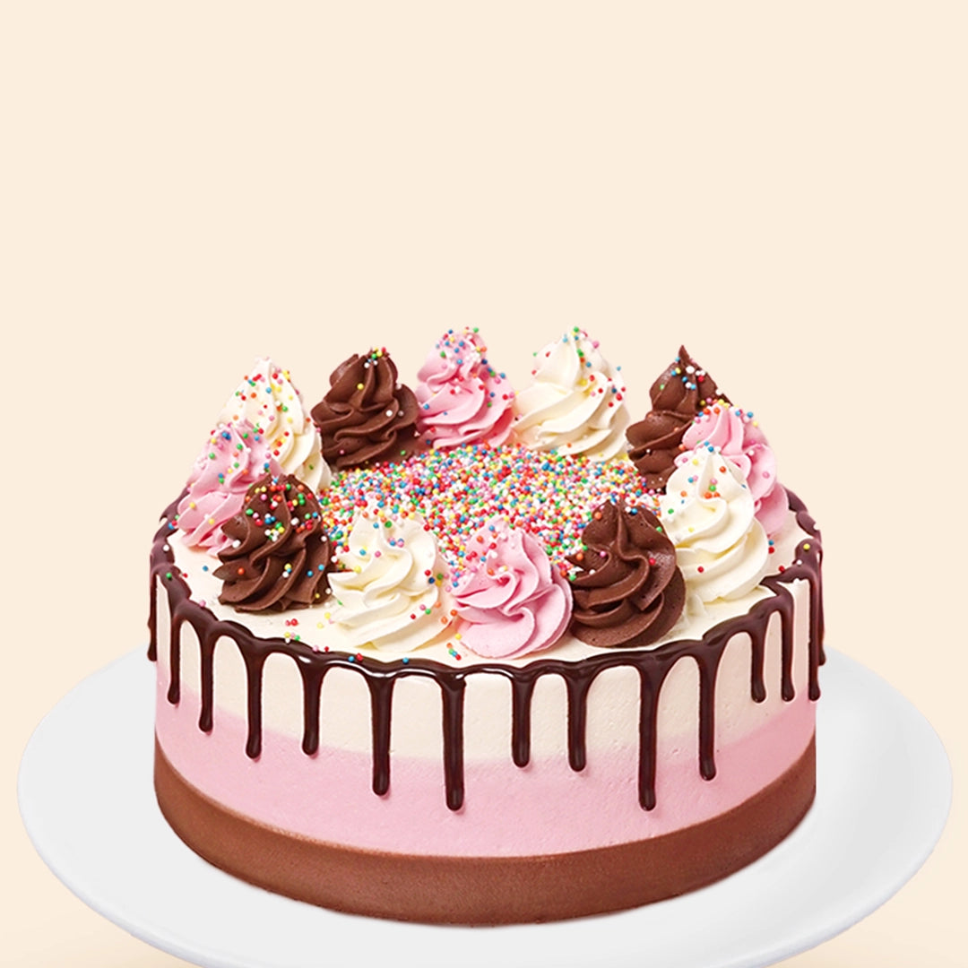 Neapolitan Birthday Cake - Cupcake Central