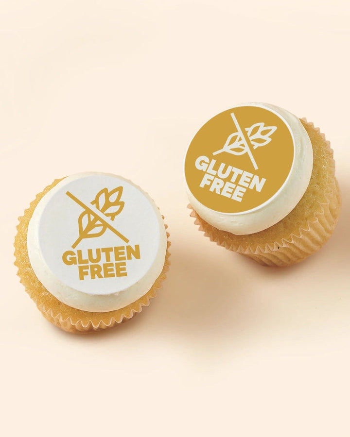 30 Mini Cupcakes with Edible Logos Gift Box (GF)