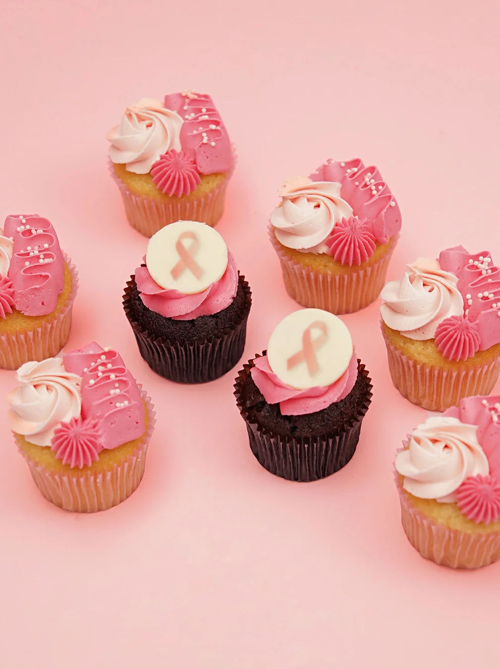 Breast Cancer Awareness 30 Mini Cupcake Gift Box -  Cupcake Central