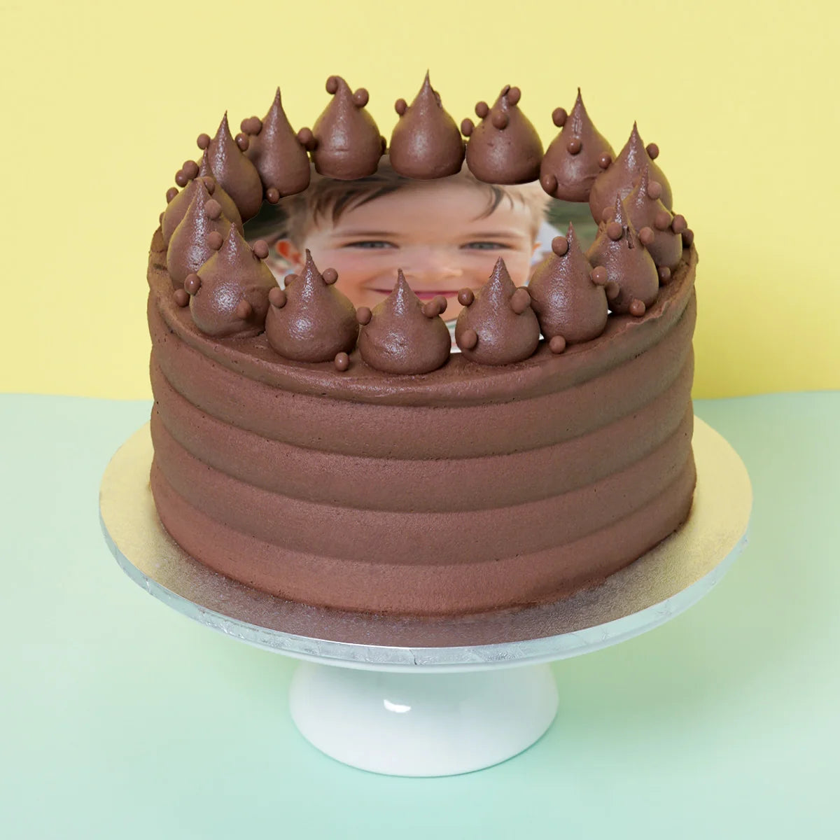 Chocolate Custom Photo Cake - Cupcake Central