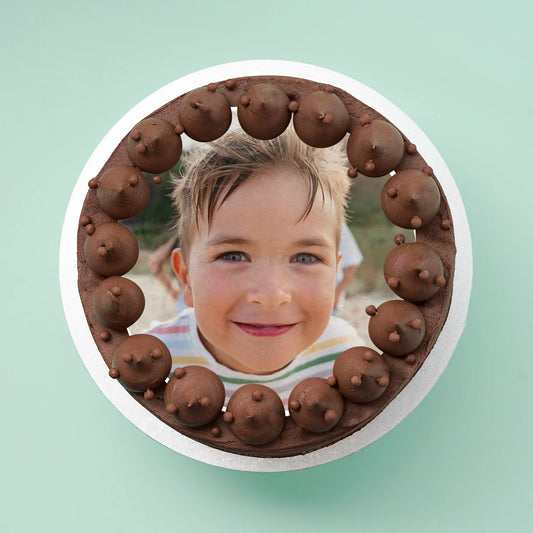 Chocolate Custom Photo Cake -  Cupcake Central