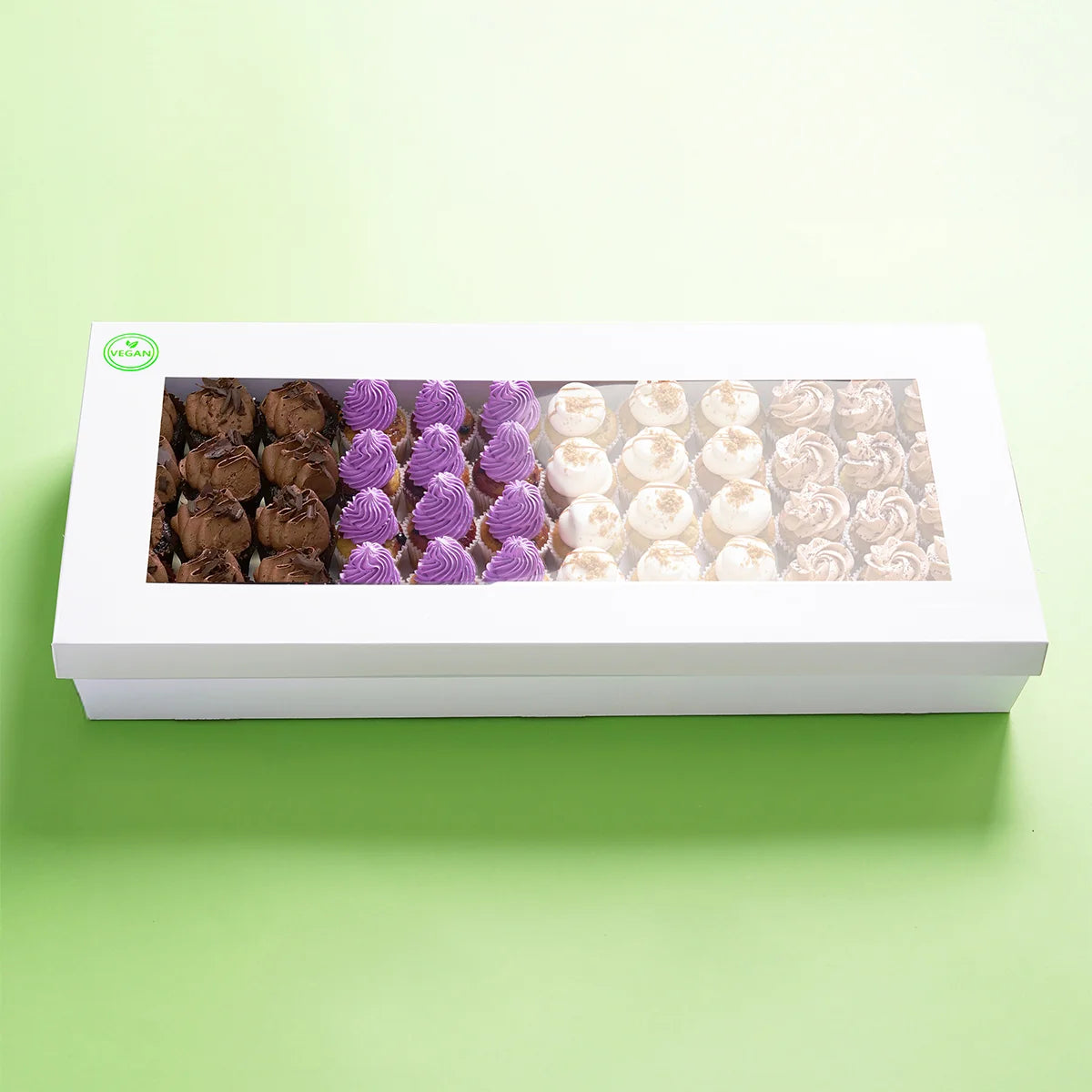 60 Mini Cupcake Catering Dessert Box (VEGAN)