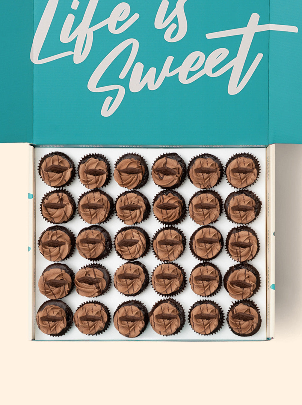 30 Double Chocolate Mini Cupcake Gift Box (GF)