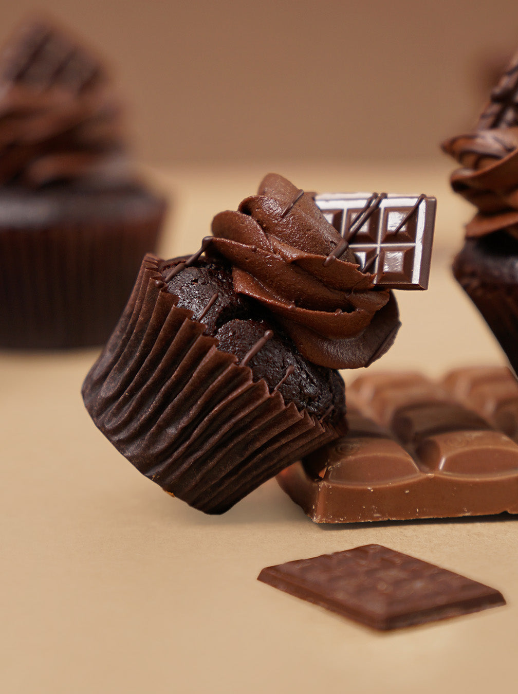 6 Double Chocolate Cupcake Gift Box (GF)