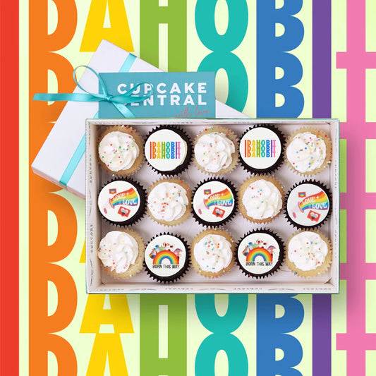 15 IDAHOBIT Mini Cupcake Gift Box (VEGAN) -  Cupcake Central
