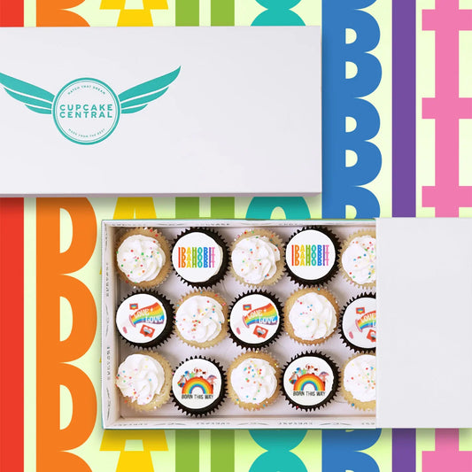 30 IDAHOBIT Mini Cupcake Gift Box (VEGAN) -  Cupcake Central