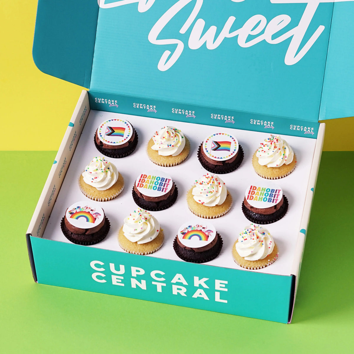 12 IDAHOBIT Cupcake Gift Box (VEGAN) - Cupcake Central