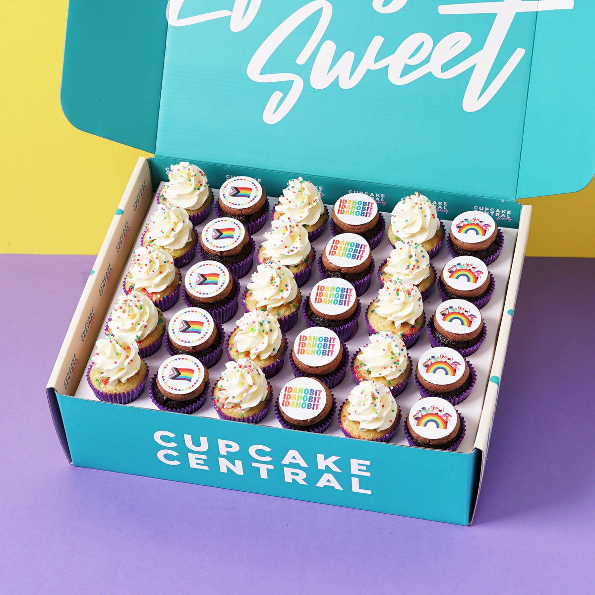30 IDAHOBIT Mini Cupcake Gift Box - Cupcake Central