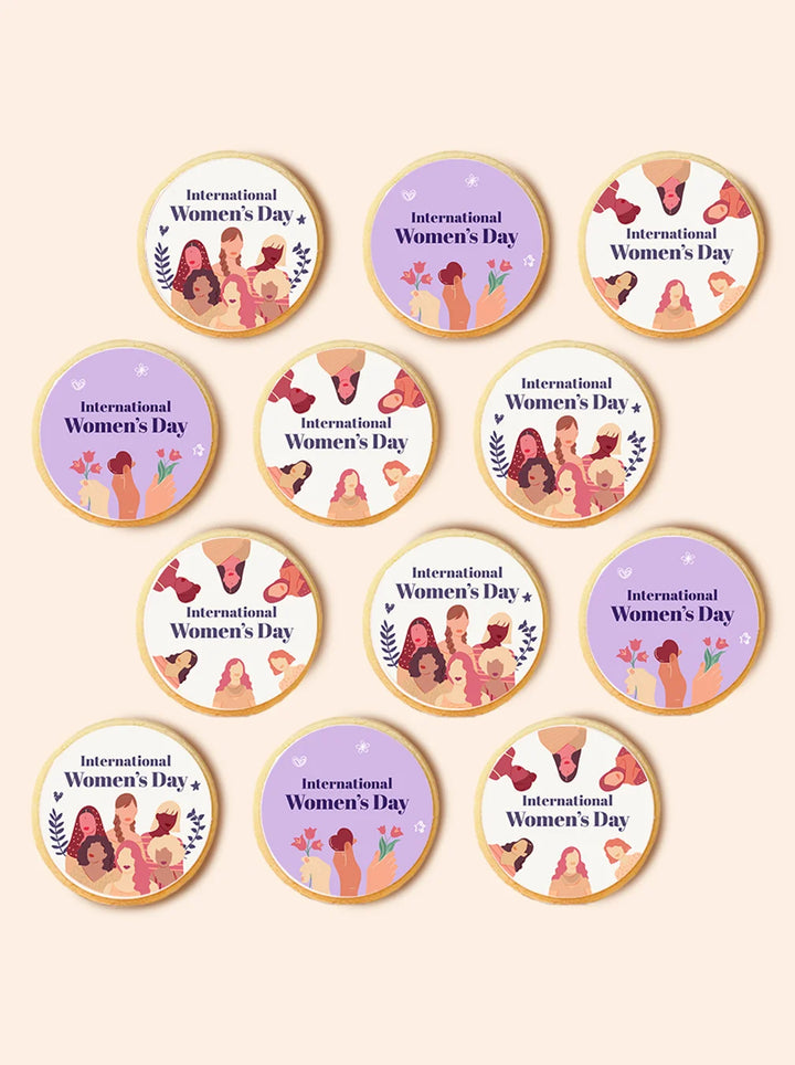 24 International Women's Day Shortbread Gift Box