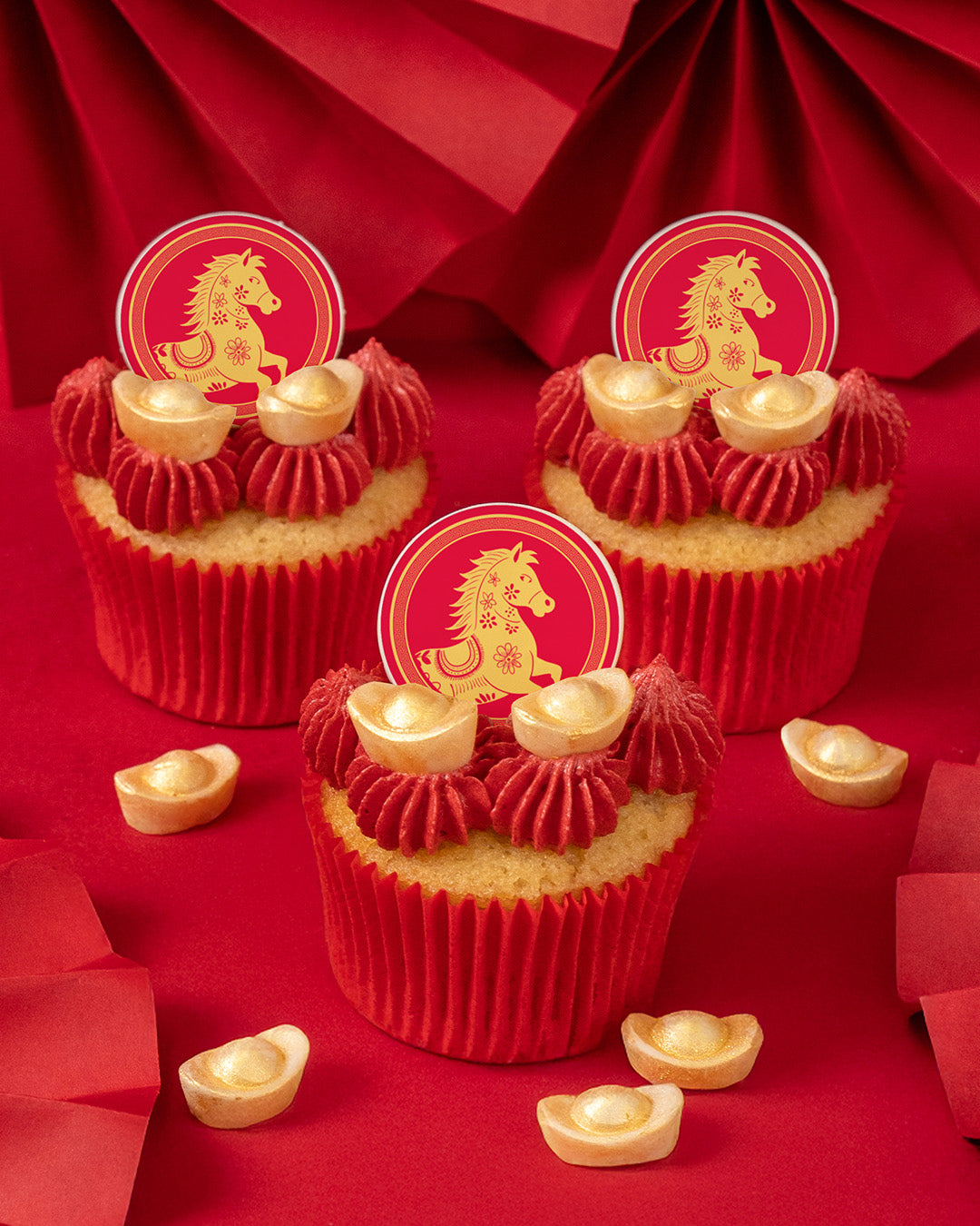 12 Lunar New Year Cupcake Gift Box