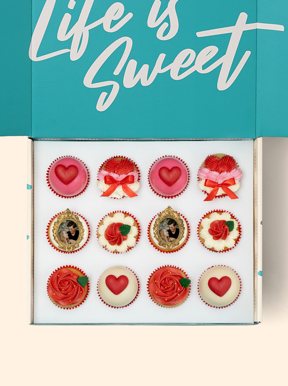 12 Custom Valentine's Day Vintage Gift Box