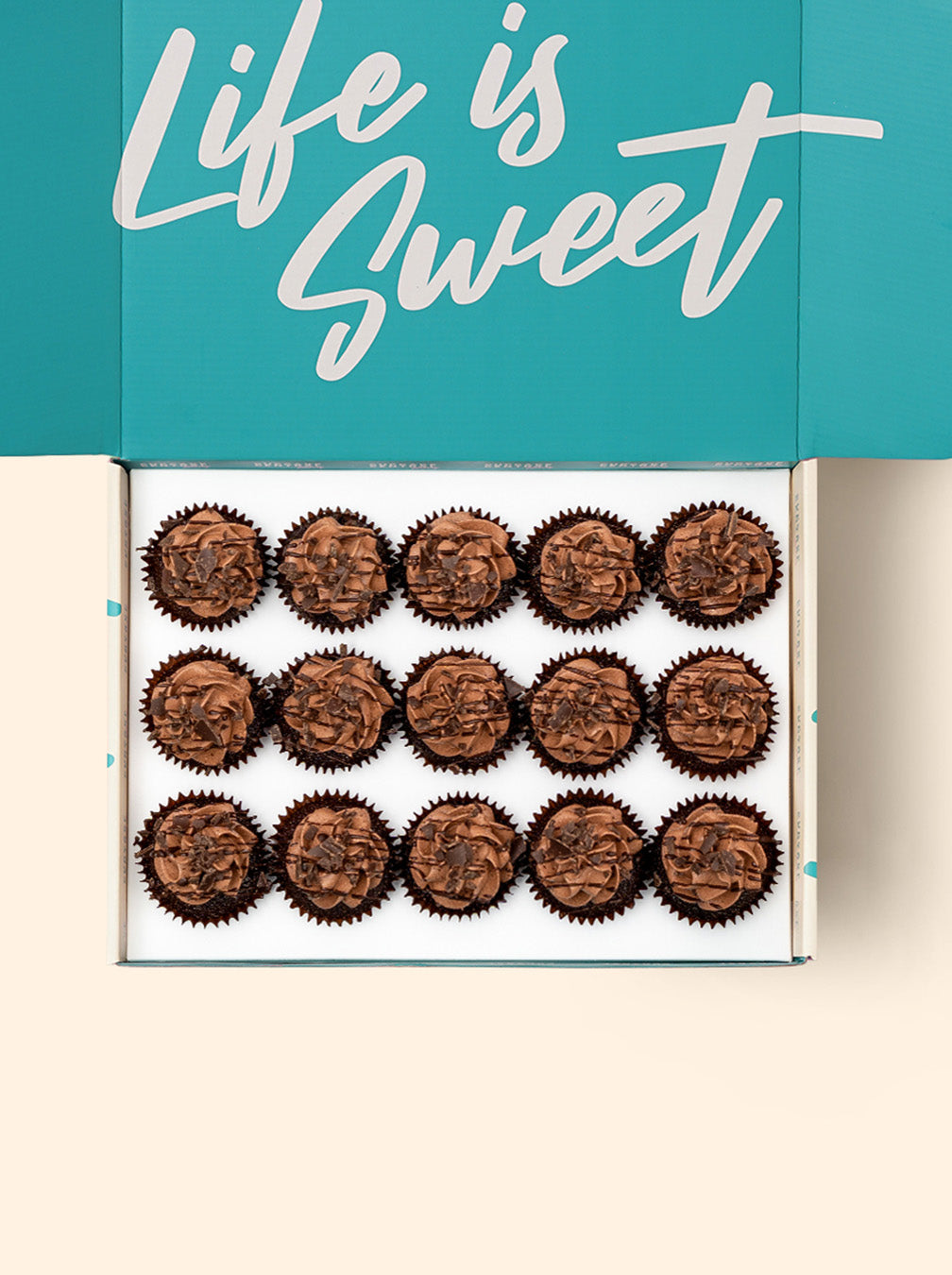 15 Devil's Food Chocolate Mini Cupcake Gift Box