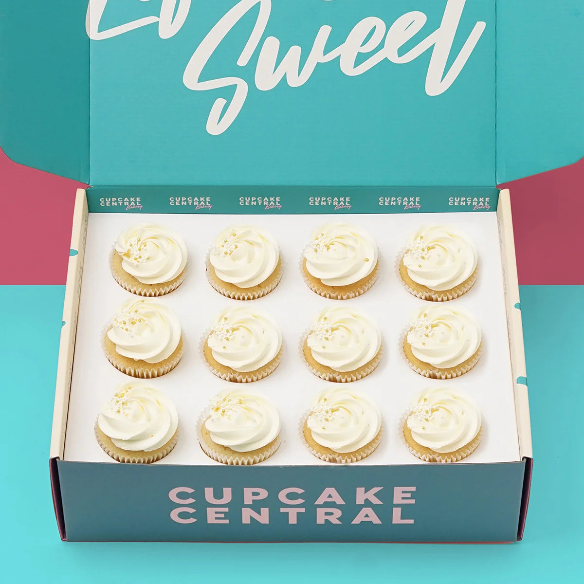 12 Vanilla Vanilla Cupcake Gift Box - Cupcake Central