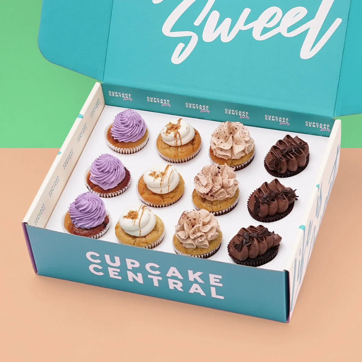 12 Assorted Cupcake Gift Box (VEGAN)