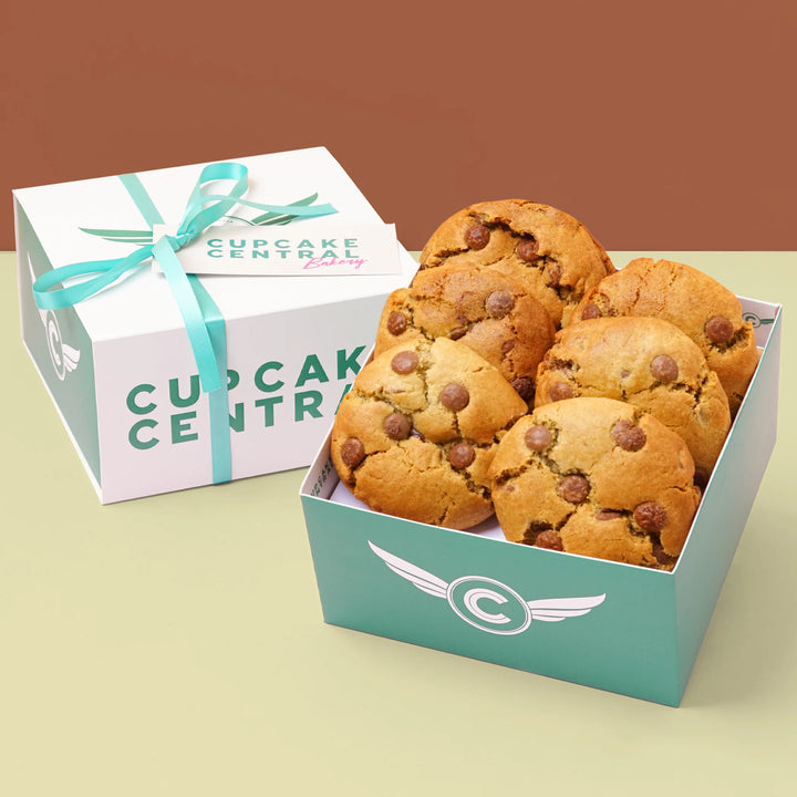 6 Chocolate Chip Cookie Gift Box - Cupcake Central