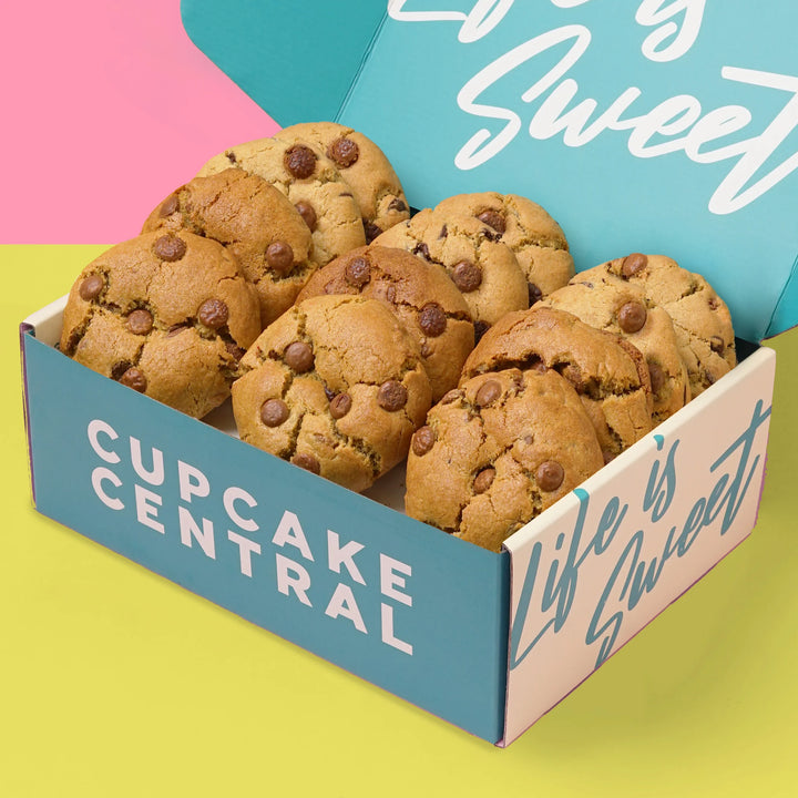 12 Chocolate Chip Cookie Gift Box - Cupcake Central