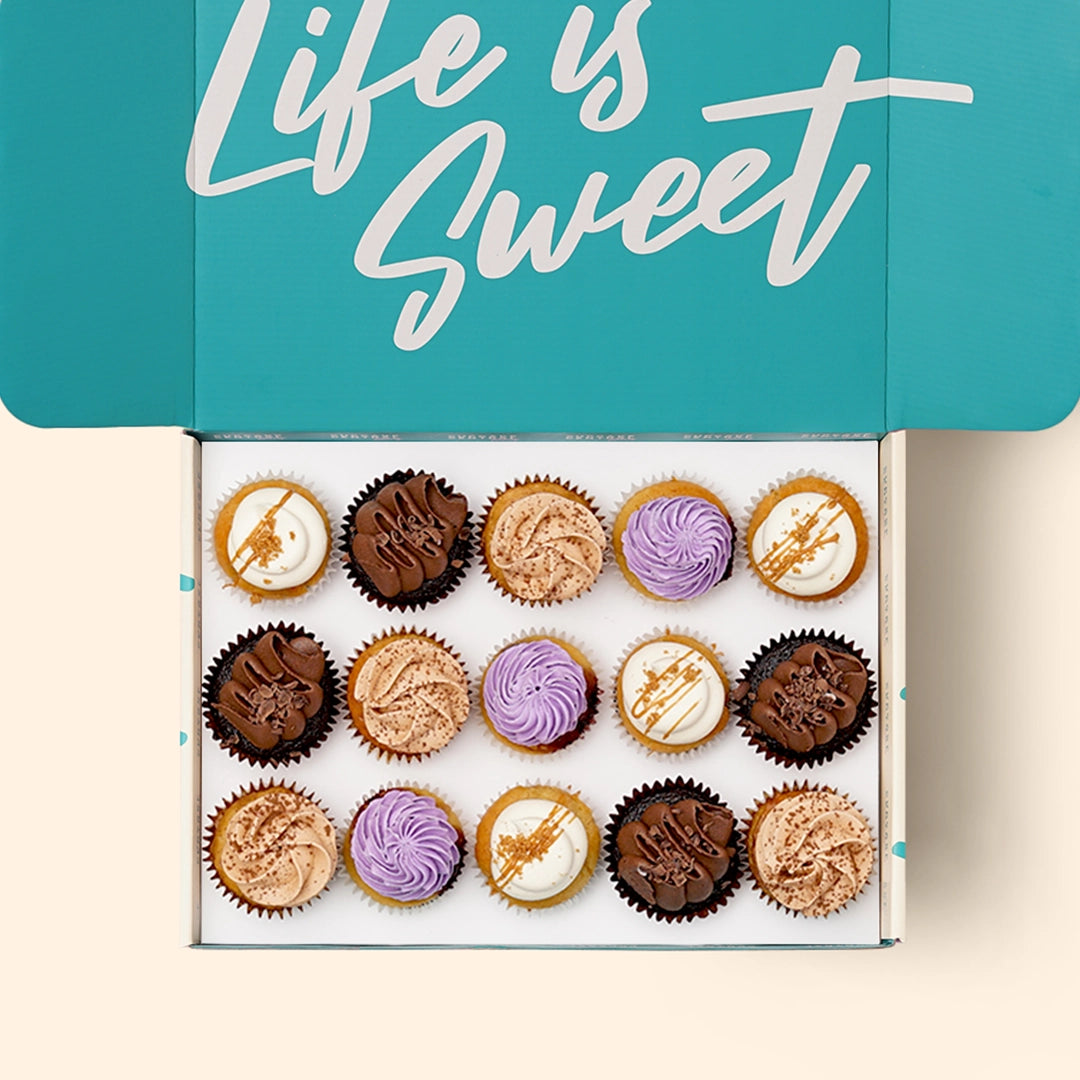15 Assorted Mini Cupcake Gift Box (VEGAN)