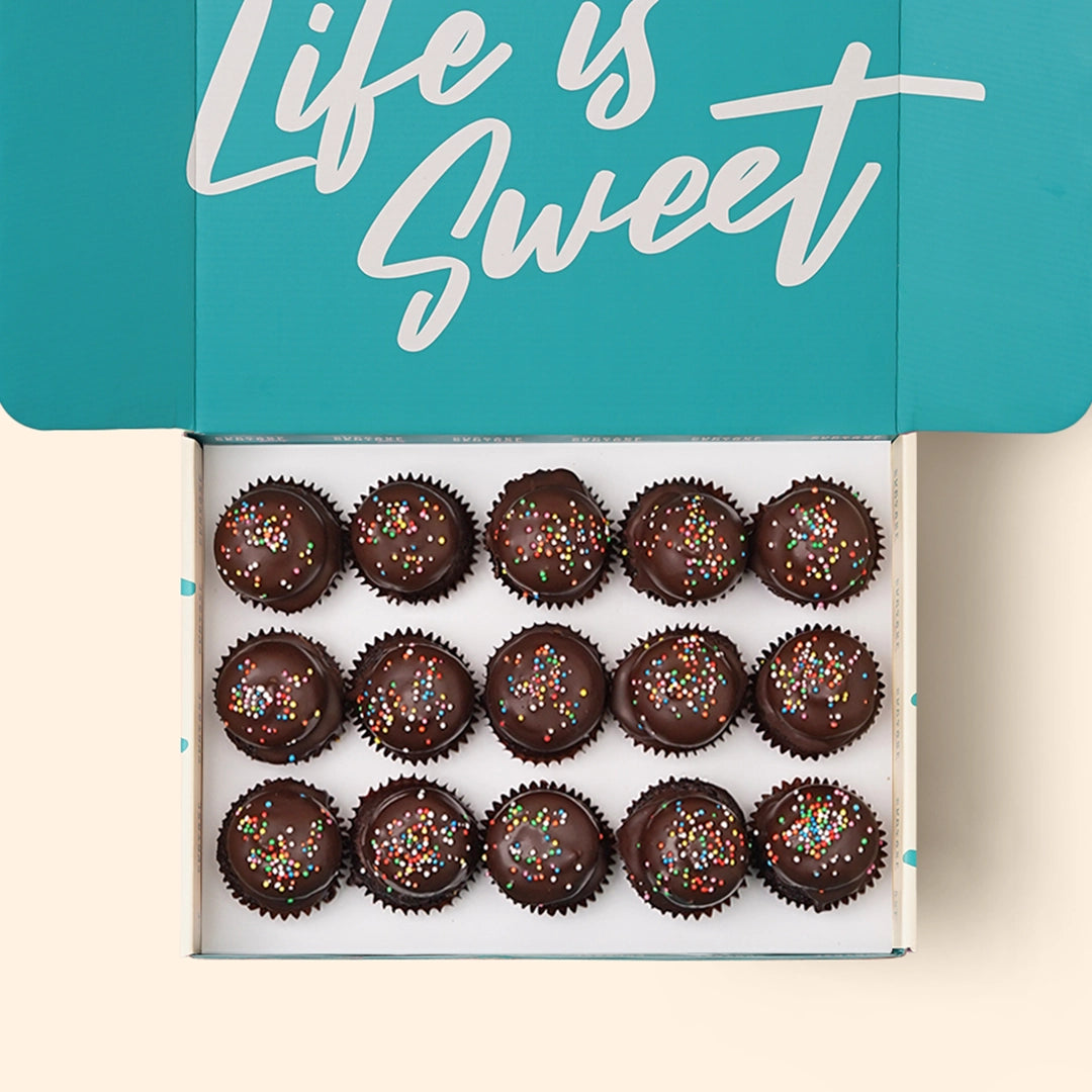 15 Choc Top Mini Cupcake Gift Box (V+GF) - Cupcake Central