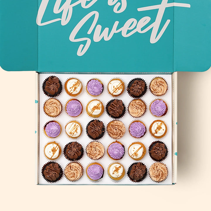 30 Assorted Mini Cupcake Gift Box (VEGAN) - Cupcake Central