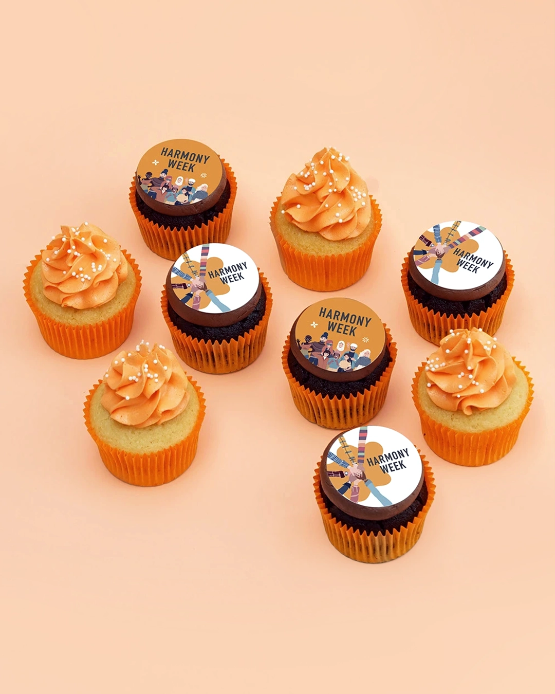 12 Harmony Week Cupcake Gift Box
