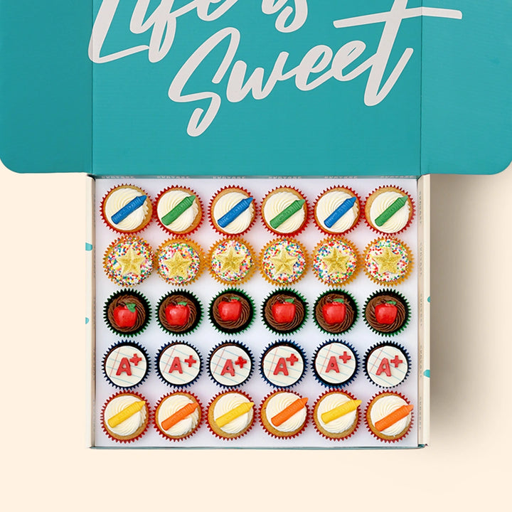 30 Teacher's Day Mini Cupcake Gift Box -  Cupcake Central