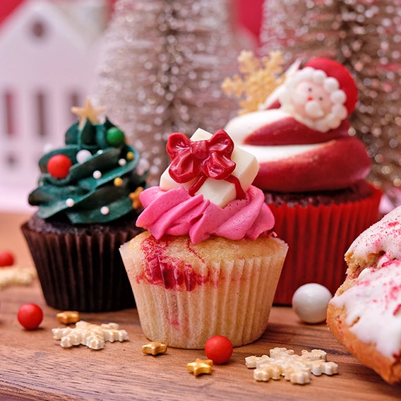 24 Christmas Mini Cupcakes Gift Box -  Cupcake Central