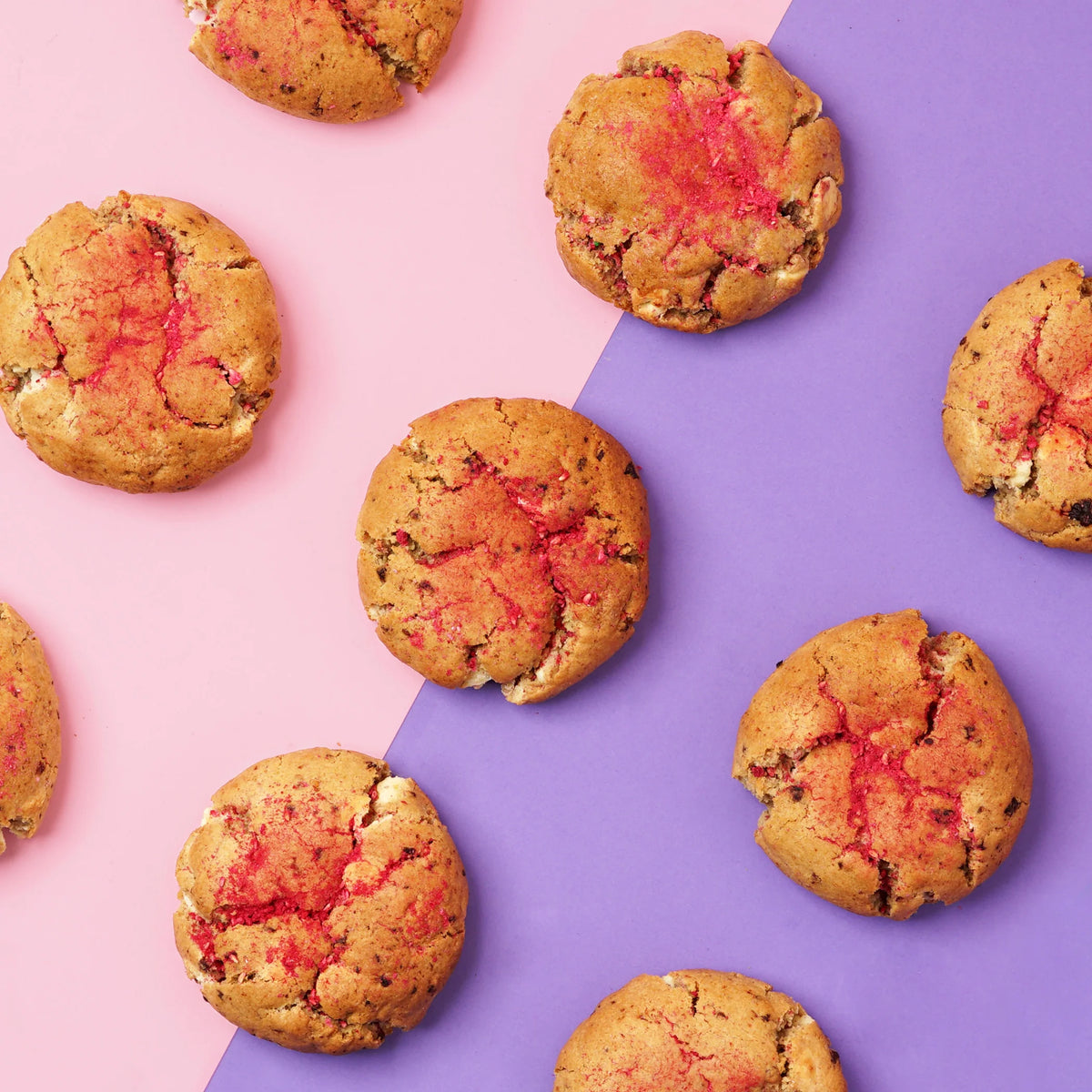 12 Raspberry White Chocolate Cookie Gift Box - Cupcake Central