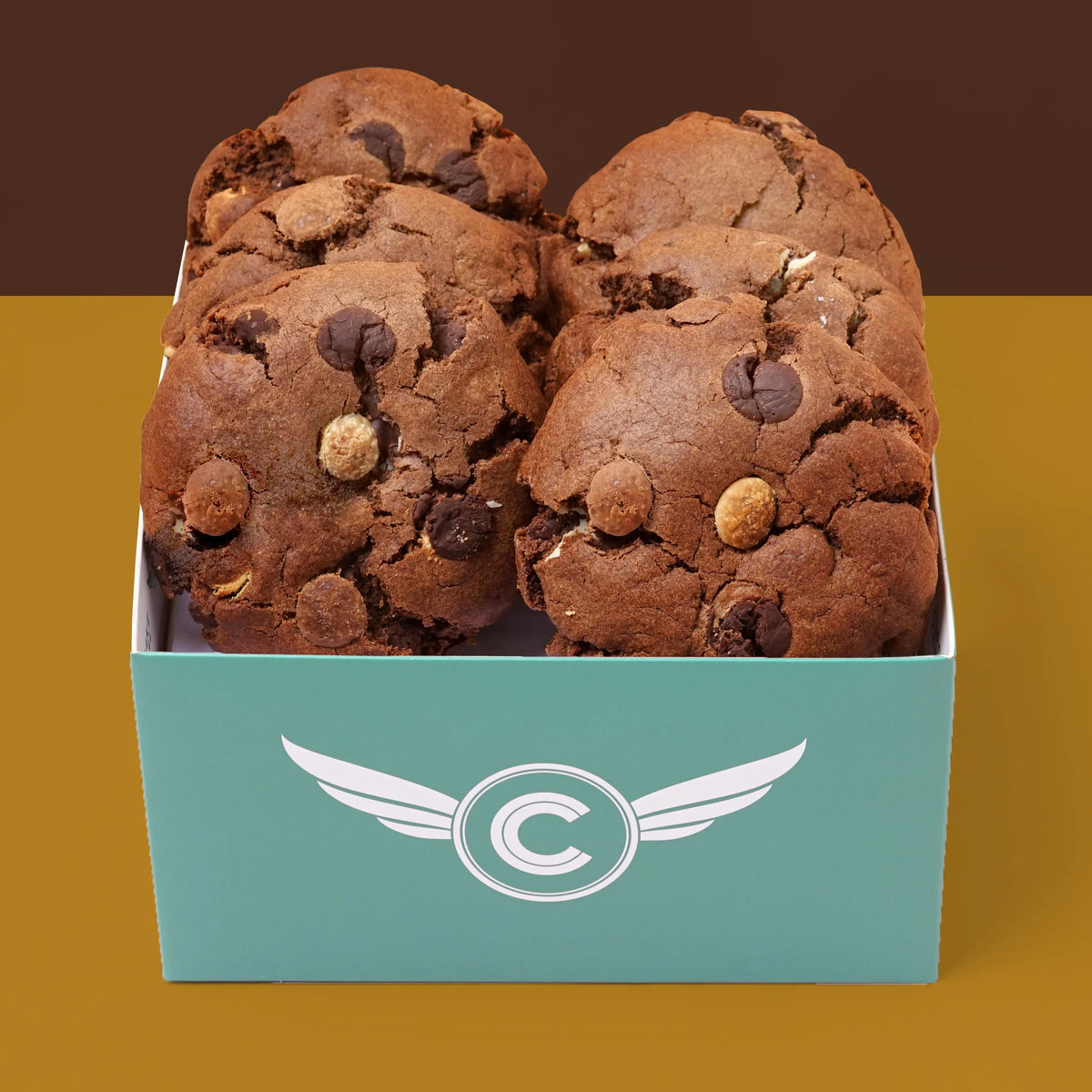 6 Triple Chocolate Chip Cookie Gift Box -  Cupcake Central