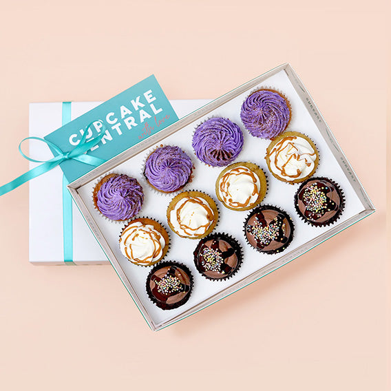 12 Assorted Mini Cupcake Gift Box (VEGAN) -  Cupcake Central