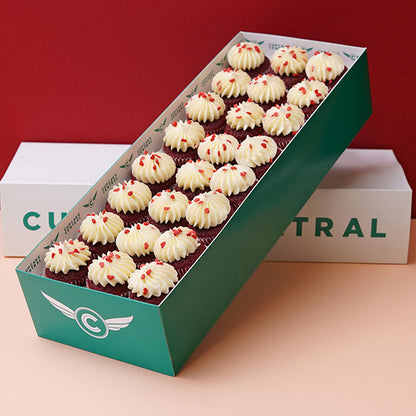 30 Red Velvet Mini Cupcake Gift Box -  Cupcake Central
