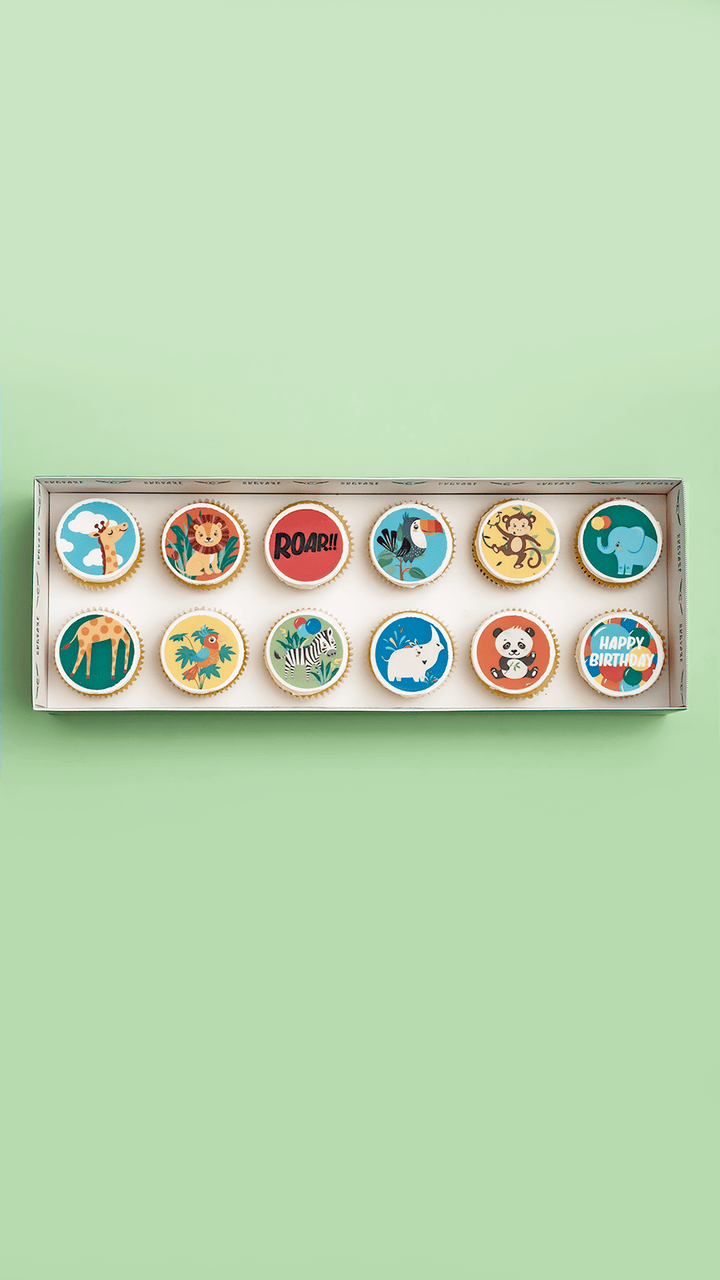 Animal Themed Cupcakes - Gift Box (VEGAN) - Cupcake Central