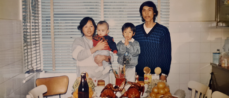 Pictured: Savong (Mum), Dano, Thin, Sonny (Dad)