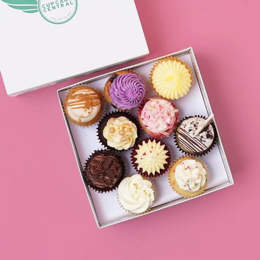 10 Assorted Mini Cupcake Gift Box