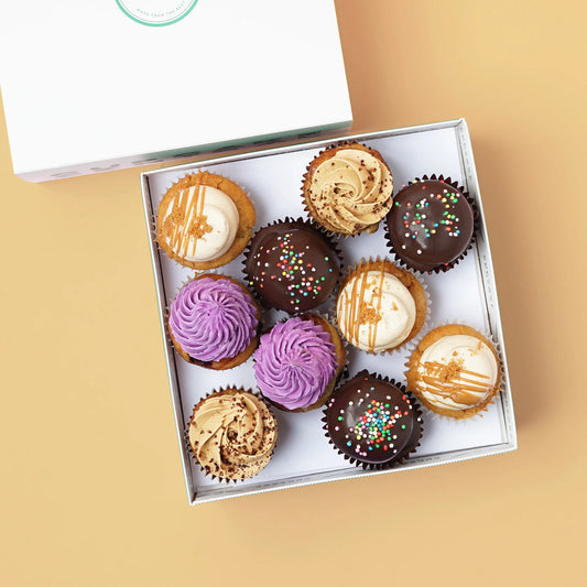 10 Assorted Mini Cupcake Gift Box (VEGAN)