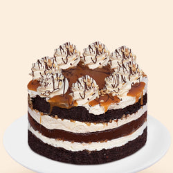 Snickers Naked Cake - (V) (GF) -  Cupcake Central