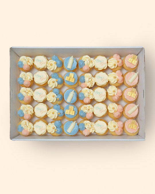 40 Baby Shower Mini Cupcake Catering Box
