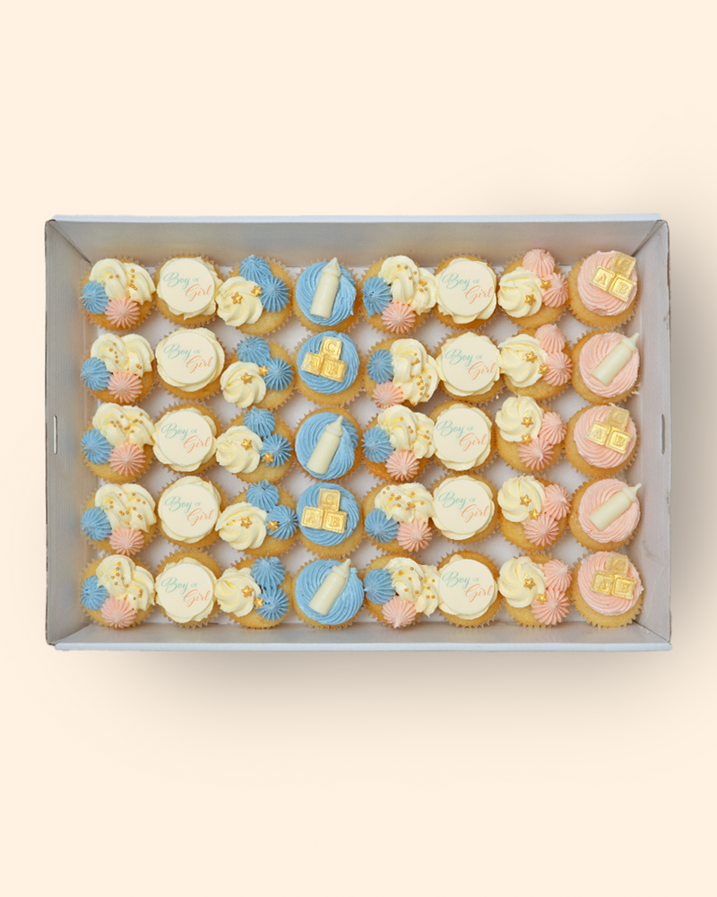 40 Baby Shower Mini Cupcake Catering Box