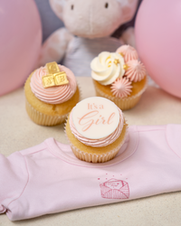 12 It's a GIRL! Baby Shower Cupcake Gift box