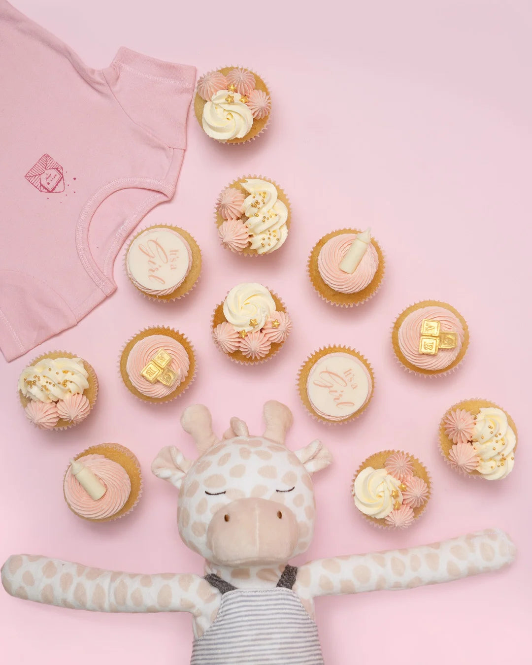 12 It's a GIRL! Baby Shower Cupcake Gift box