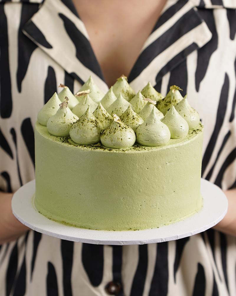 Matcha Strawberry Cake