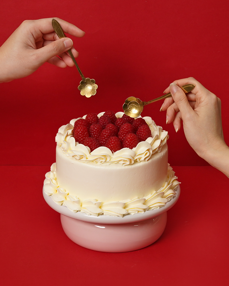 Vanilla Raspberry Cake