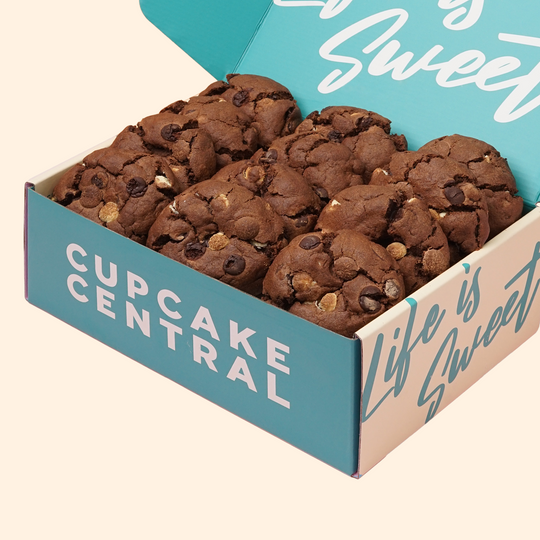 12 Triple Chocolate Chip Cookie Gift Box