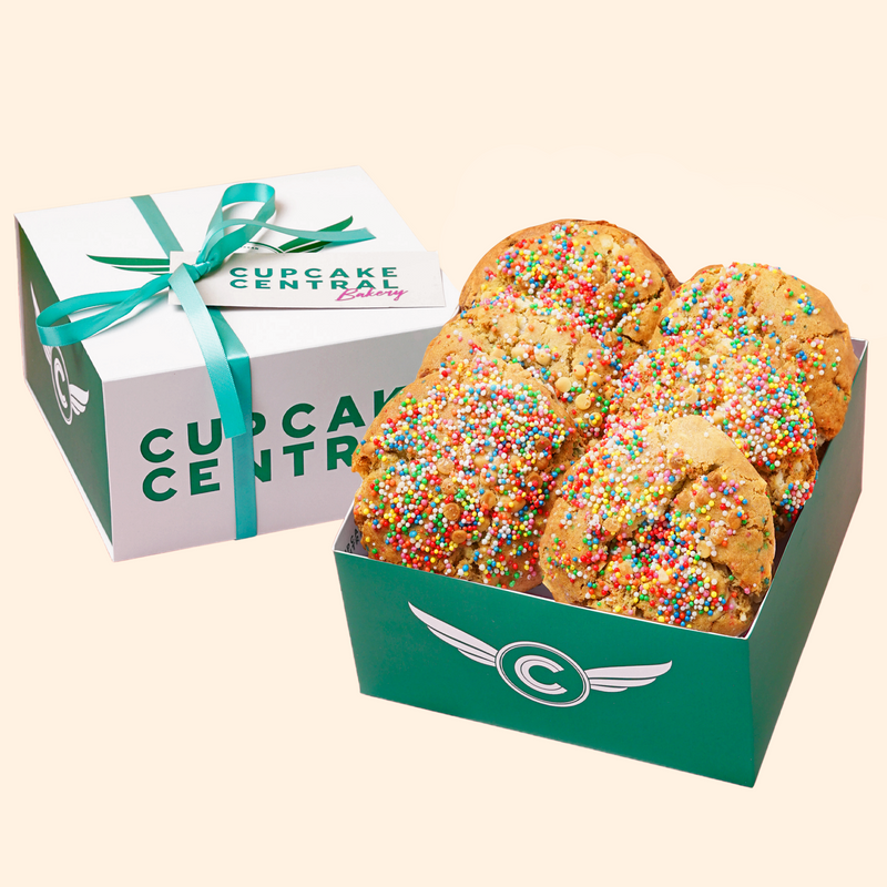 6 Birthday Cake Cookie Gift Box