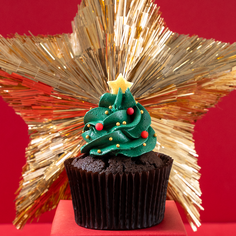 30 Christmas Mini Cupcakes Gift Box