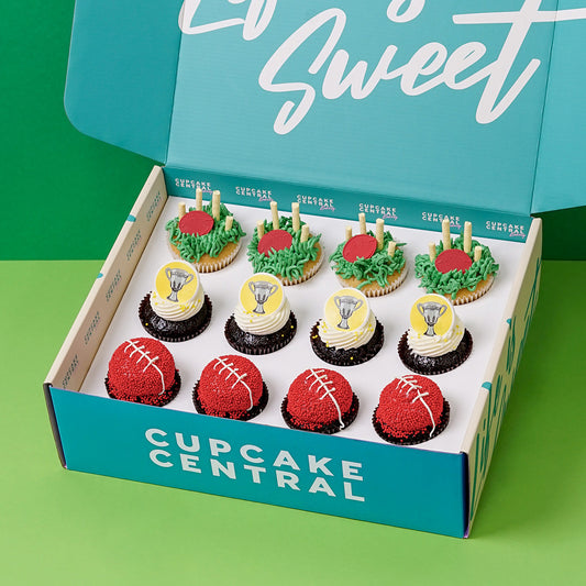 Footy Themed Cupcake Gift Box -  Cupcake Central