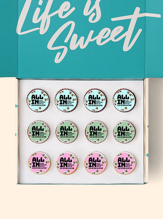 12 ALL IN Reconciliation Week Cupcake Gift Box - (V)
