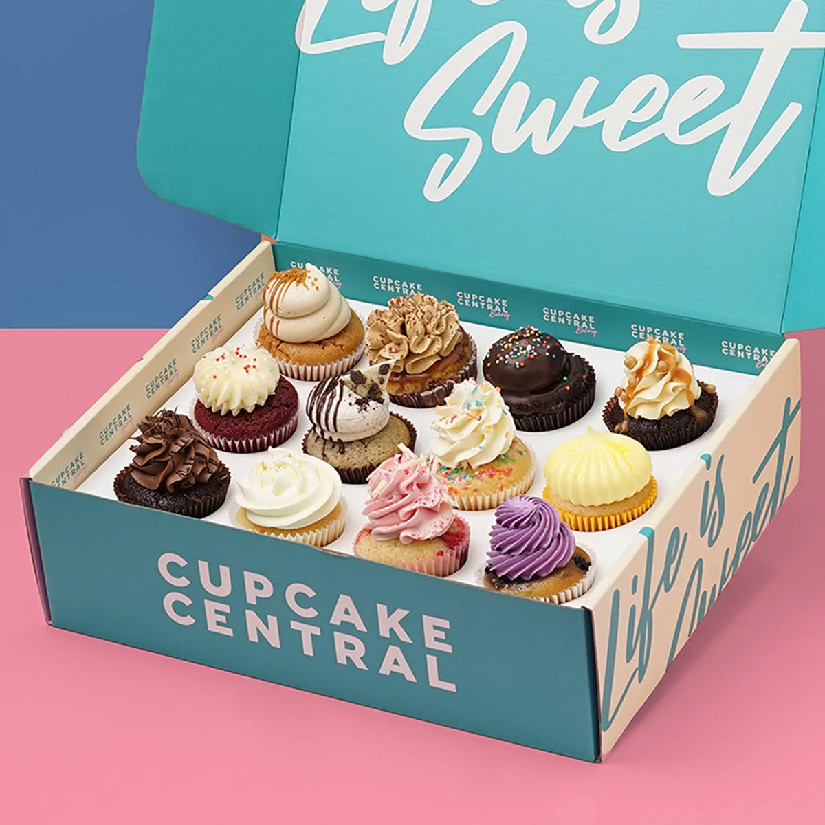 12 Assorted Cupcake Gift Box -  Cupcake Central