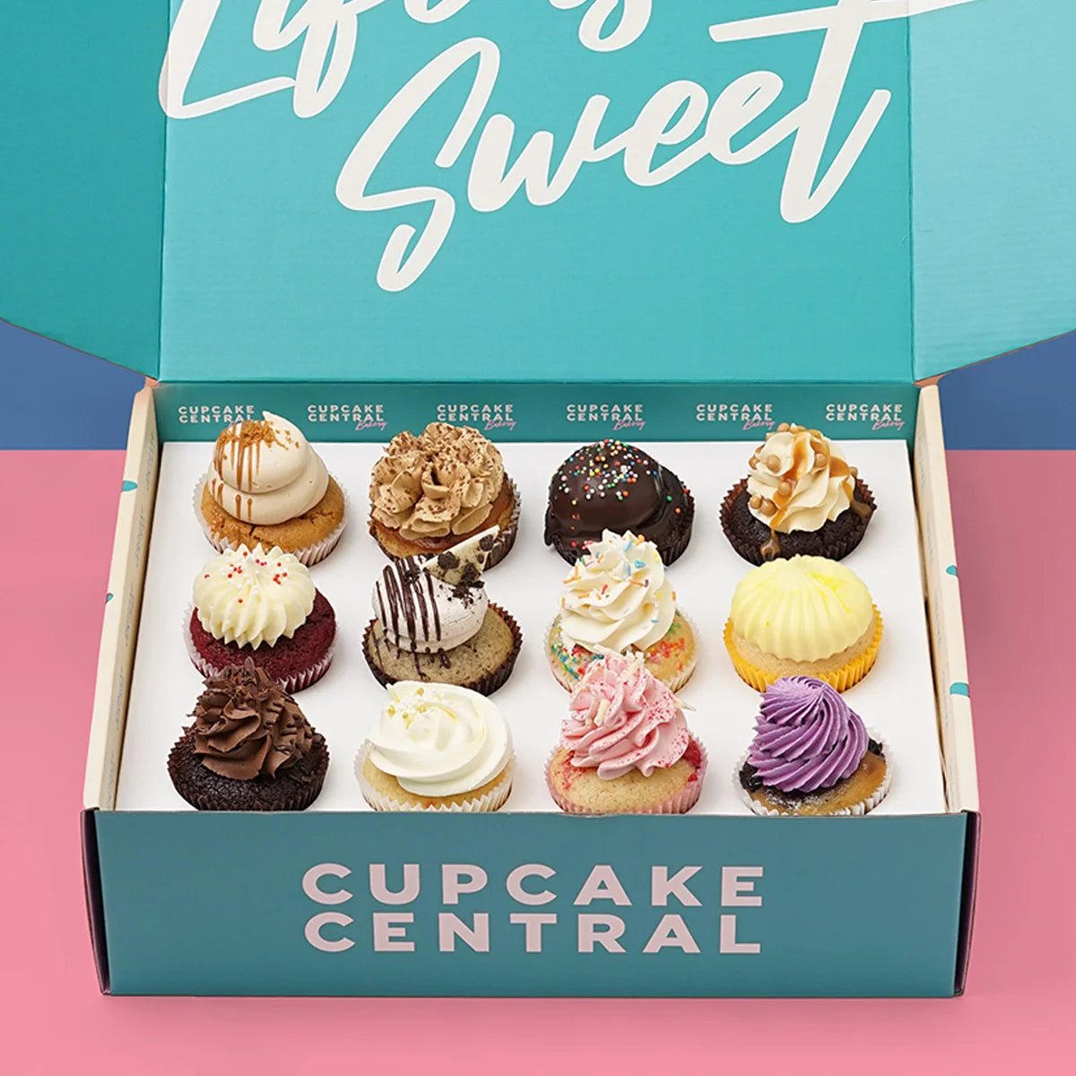 12 Assorted Cupcake Gift Box -  Cupcake Central