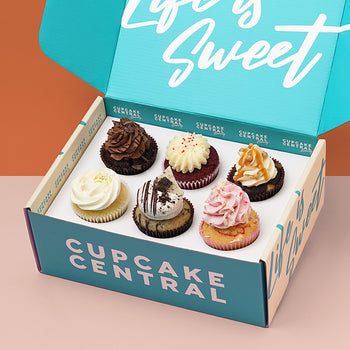 6 Assorted Cupcake Gift Box -  Cupcake Central