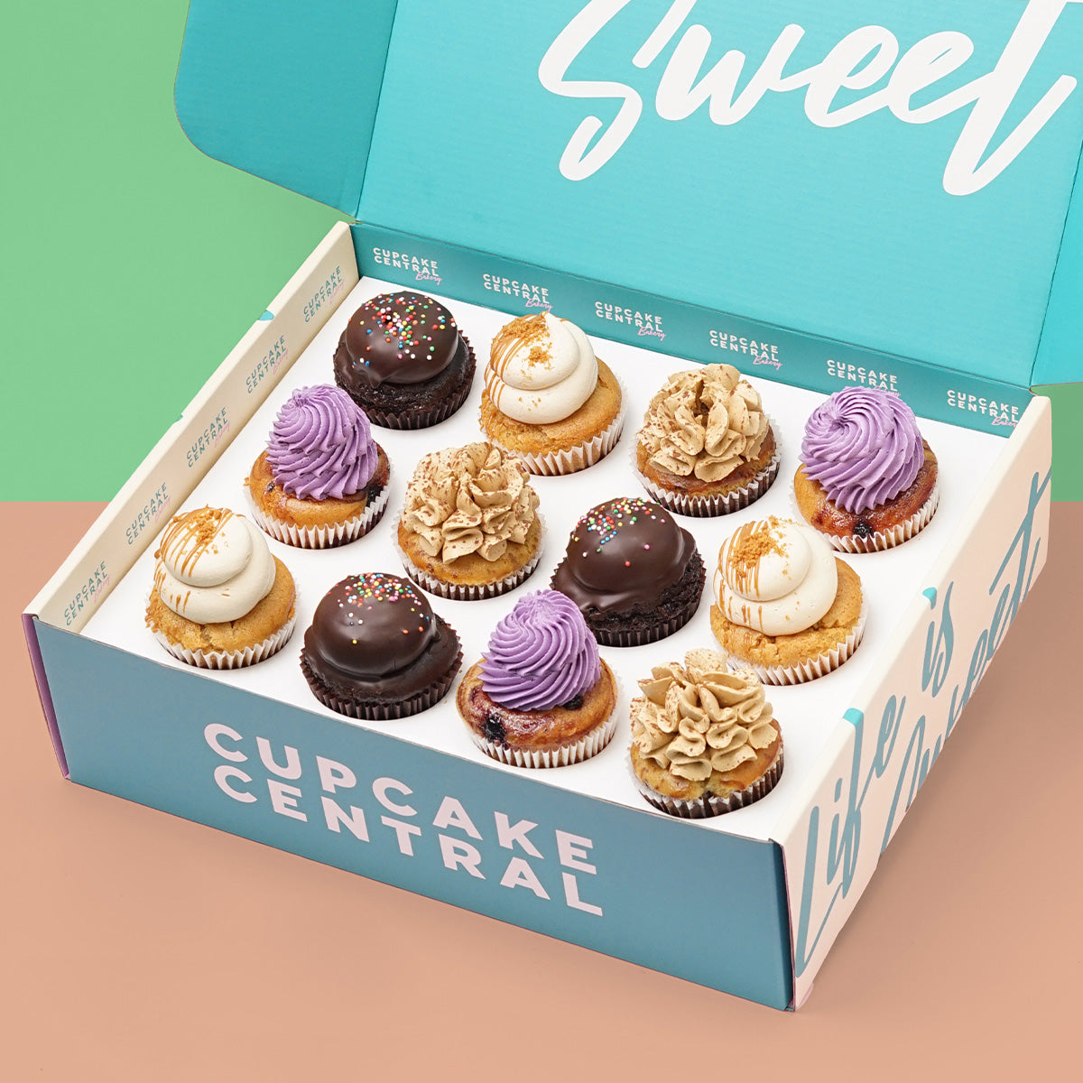 12 Assorted Cupcake Gift Box (VEGAN) -  Cupcake Central